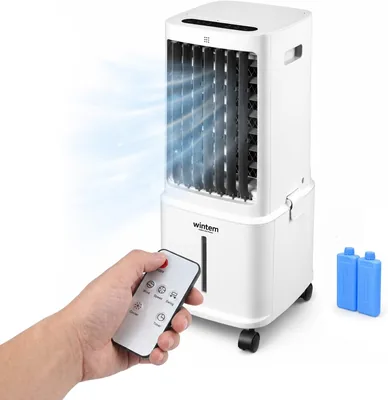 Avilia – Raffreddatore portatile senza tubo evaporativo 8.5L – Telecomando, Timer 7h, 3 Vel. | Raffreddatore e umidificatore 80W, LE