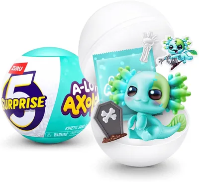 Axolotl Toy Collection – 5 Mini Figures in Capsule