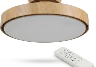 Azorex 56W Silencioso Ventilador de Techo sin Asas con Luz LED Dimmable | Motor DC 6 Velocidades | 2 Luces | Control Remoto | Temporizador | Oferta in Portugal