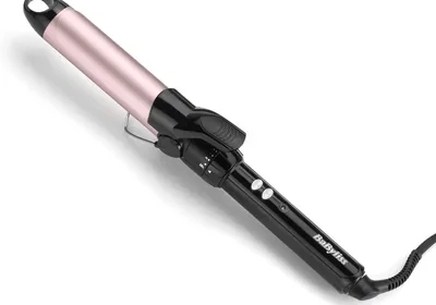 BaByliss 32mm Curlingwand - Pro Satin Touch Beschichtung, 10 Wärmeinstellungen, Schnelles Aufheizen, Frizzfreie Locken, Integrierter Stützfuß in Sweden