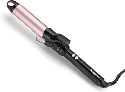 BaByliss 32mm Curlingwand – Pro Satin Touch Beschichtung, 10 Wärmeinstellungen, Schnelles Aufheizen, Frizzfreie Locken, Integrierter Stützfuß
