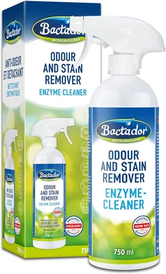 Bactador Odur Remover Sprän 750 ml – Mikrobiologisk Odurneutraliserare och Enzymreiner – 100% Natural