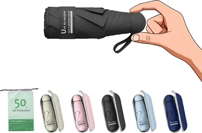 BAODINI Travel Umbrella - Small Compact UV Protection - Best Deal in Kuwait