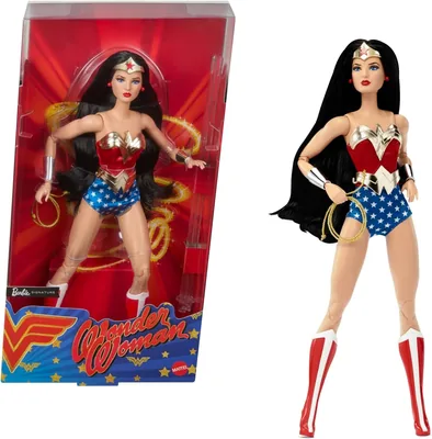 Barbie Signature Wonder Woman DC Comics Muñeca de Colección | Traje icónico; figura premium para exhibición – 41% Off