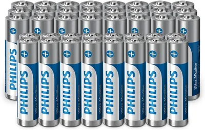 Batería Philips Ultra Alkalina AA/AAA, Pack de 40 con 29% de descuento in Portugal