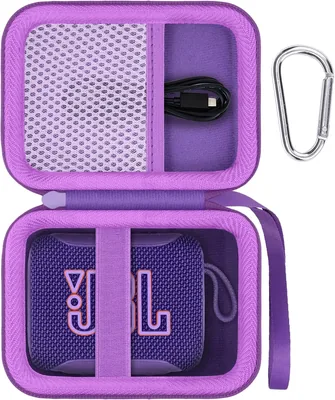 Baval – Funda compatible con JBL Go 5/Go 4 altavoz impermeable ultraportátil (funda morada) – Mejor Oferta