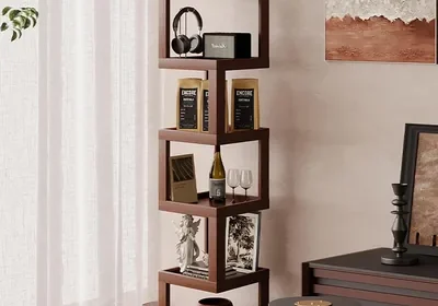 Free ad: Beauenty 5 Tier Rotating Bookcase - Corner Shelving, Best Deal in Bahrain. Beauenty 5 Tier Rotating Bookcase - Corner Shelving, Best Deal in Bahrain