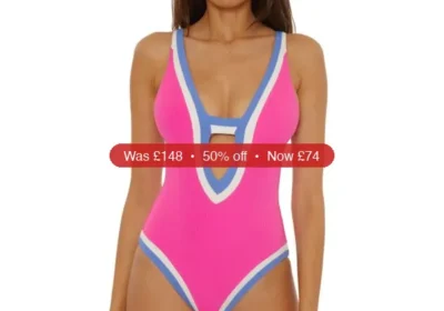 Becca Women's Rib Color-Block One-Piece Swimsuit - 50% Off in United States