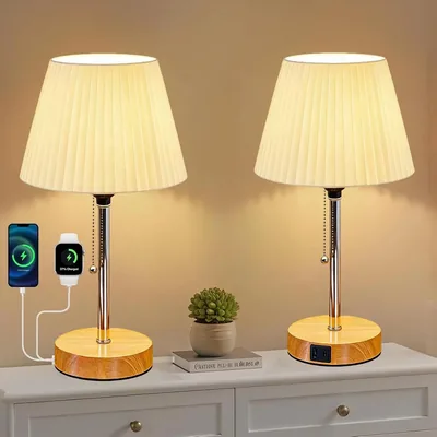 Bedside Lamps Set of 2 3 Color Temperatures Best Deal