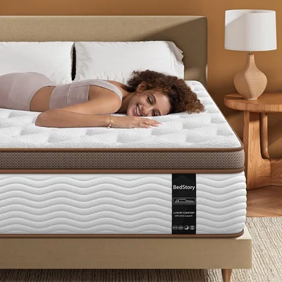 BedStory Queen Mattress 20% Off – 14 Inch Firm Hybrid