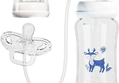 Biberon À Lait Mains Libres 300ml Silicone Anti-Coliques Étanche Auto-alimentation Tétine Pour Maison Extérieur Voyage in France
