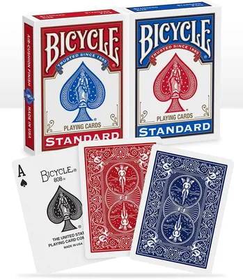 Bicycle Playing Cards – 2 Decks Red & Blue, Air Cushion