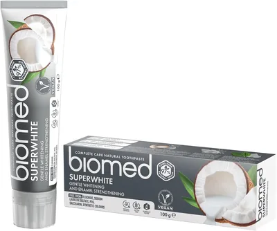 BIOMED Super White Fluoride Free Coconut Oil Toothpaste Best Deal