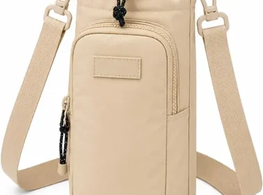 Bolsa Porta Garrafa com Alça Ajustável e Bolso para Celular | Suporte para Squeeze e Garrafa | Ideal para Caminhada, Academia in Brazil