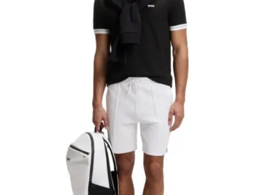 Free ad: BOSS by Hugo Boss Men's Stretch-Cotton Stripe Trim Polo Shirt in United States. BOSS by Hugo Boss Men's Stretch-Cotton Stripe Trim Polo Shirt in United States