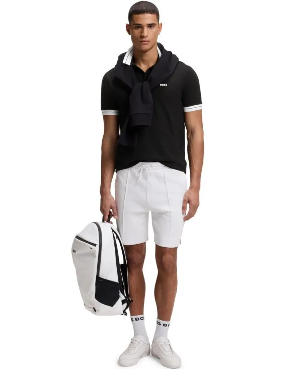 BOSS by Hugo Boss Men’s Stretch-Cotton Stripe Trim Polo Shirt