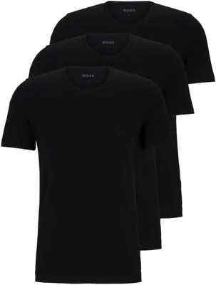 BOSS Men’s 3-Pack Crew Neck Cotton Jersey T-Shirts SGD 28.17 Best Deal