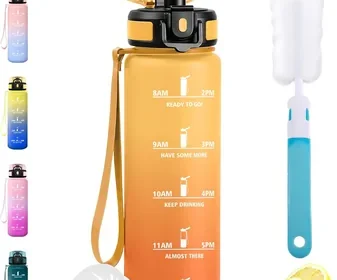 Free ad: Bottiglia d'Acqua Sportiva JAPORIA 1L con Segnalatori di Tempo, Antiscivolo, Senza BPA, per Scuola e Ufficio in Italy. Bottiglia d'Acqua Sportiva JAPORIA 1L con Segnalatori di Tempo, Antiscivolo, Senza BPA, per Scuola e Ufficio in Italy
