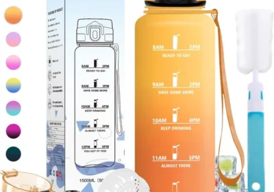 Free ad: Bouteille d'eau sportive JAPORIA, 1.5 L, réutilisable avec filtre, marqueur horaire, étanche, pour l'extérieur - Meilleur Prix in France. Bouteille d'eau sportive JAPORIA, 1.5 L, réutilisable avec filtre, marqueur horaire, étanche, pour l'extérieur - Meilleur Prix in France