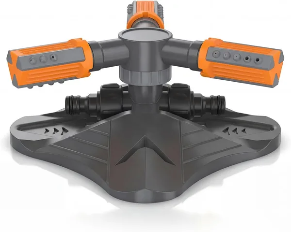 Brandson 360° Garten-Sprinkler 3/4 Zoll – Kreisförmiger Sprinkler mit Schnellmontage