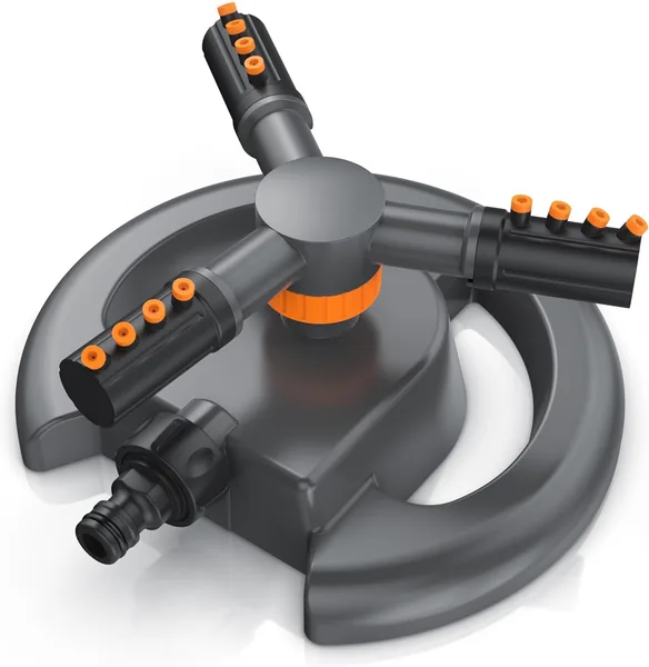 Brandson – Gartenbewässerung 360 Grad – Kreisel-Sprinkler 3/4 Zoll – Großes Bewässerungsgebiet