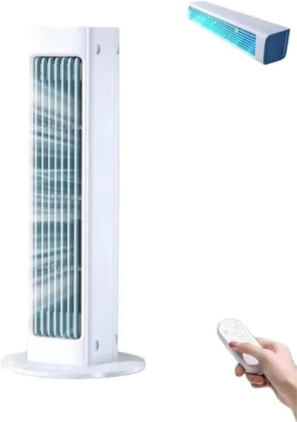 Breezamax Qinux Breeza Max Fan Original – 2026 Luftkühler mit Fernbedienung, kompakt und leise (Weiß, 1)