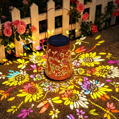 BUCASA Sonnenblumen-Schmetterlings-Solarleuchten für Außen – Wasserdichtes Metall-Solar-Lichterketten Angebot | 35% Rabatt