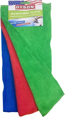Byson 3pcs Microfiber Cleaning Cloth – Ultra Soft Lint Free Towel, Best Deal