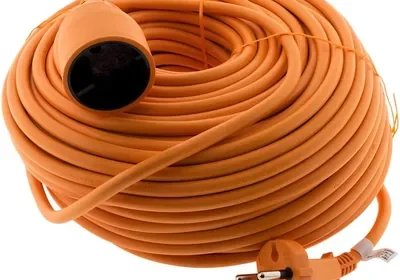 Câble d'extension sans support 16A HO5VV-F 2 x 1.5 mm² 40 m - Orange - Zenitech - Meilleur Prix in France