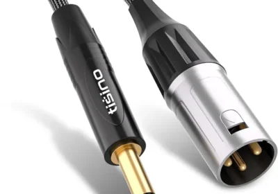 Câble TRS 6,35 mm Tisino vers XLR mâle, câble audio équilibré à nylon tressé in Belgium