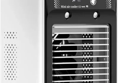 Calefactor de aire portátil - Mini acondicionador de aire | Ventiladores personales silenciosos | 2 velocidades de viento pequeño refrigerador de aire | Evaporativo in Portugal