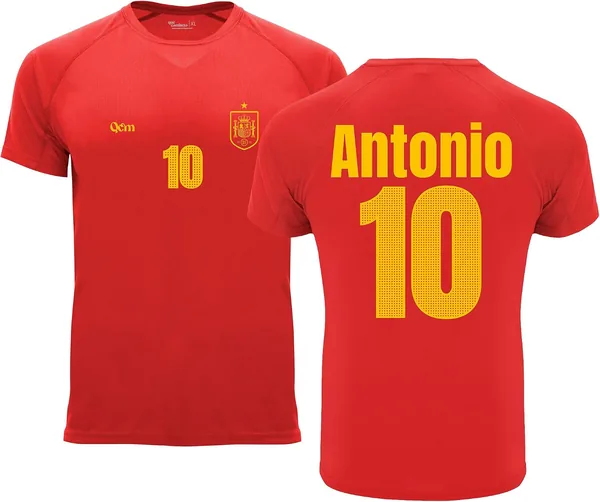 Camiseta Personalizada de Equipos de Fútbol – Estilo Mundial 2026 – Niño – Personalizable con Nombre y Número – No Oficial