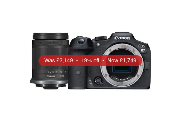 Canon EOS R7 Mirrorless Camera with RF-S 18-150mm F3.5-6.3 IS STM Lens | Black – 19% Off