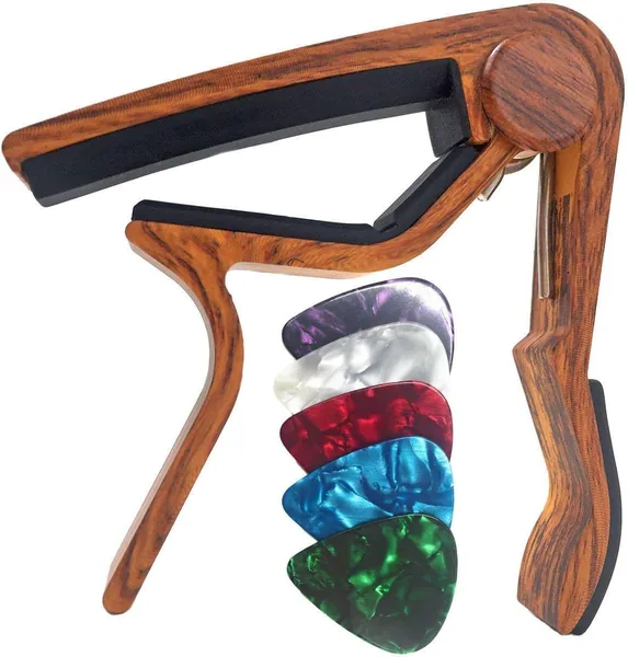 Capo Guitare WiNGO, Capo Allie pour 6 Cordes de Guitare Folk, Électrique et Acoustique, Ukulele, Mandoline et Banjo – Meilleur Prix