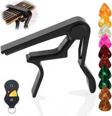Capo para Guitarra Acústica, Eléctrica, Ukulele, Banjo, Mandolina y Bajo de Aleación de Aluminio, Capotraste Para Guitar – Mejor Precio