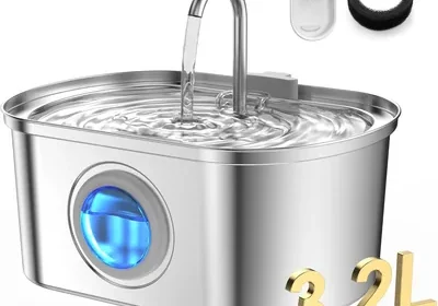 Cat Water Fountain Stainless Steel 108oz Quiet Automatic Pet Fountain in Singapore