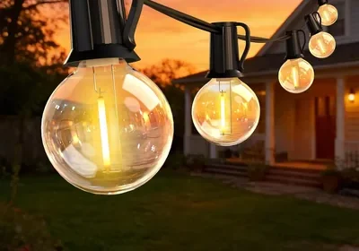 Catena Luci Esterne ROVLAK da 15 m, Luci Giardino con 25+3 LED G40 in Plastica, Impermeabile IP44, 2700 K Bianco Caldo in Italy