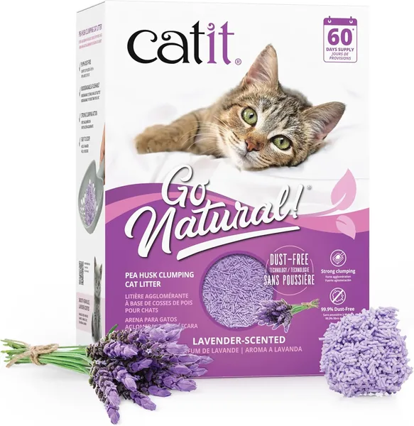 Catit Go Natural! Klumpig Kattekorg, Peask, Lavendelduft, 2x 2.8 kg (5.6 kg) Best Deal