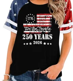 CAZYCHILD 4th of July Patriotic Shirt - Red White Blue Tee Best Deal in United States