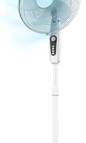Cecotec EnergySilence 515 MaxFlow Ventilador de Pie Ajustable en Altura, Blanco, 45W, 16" Diámetro, 5 Láminas, Temporizador de 1h, 3 Velocidades - 7% Descuento in Spain