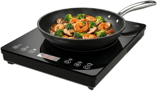 Cecotec Full Magma Slim Pure Induktionspladat 2000W Med Glasdesign, Touchskärma, 9 Niveaus, Timer och Hög Stärke – 12% Avrundning