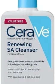 CeraVe SA Cleanser | Powerful BHA Exfoliant for Face in Singapore