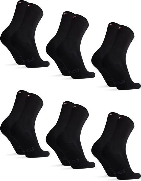 chaussettes DANISH ENDURANCE en bambou, respirantes et anti-transpirant, douces pour une utilisation quotidienne, unisexes, paquet de 6 – Meilleure affaire