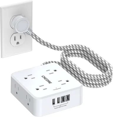 CHCORE Surge Protector 35% Off – 5Ft Braided Extension Cord