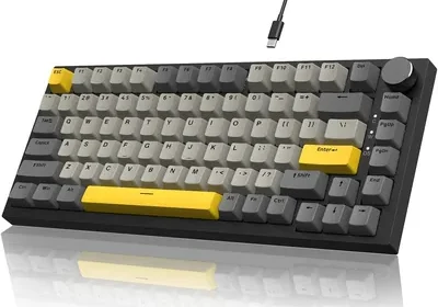 Free ad: Clavier mécanique YINDIAO AK820 avec molette, disposition 75% ANSI, 82 touches, filaire, 5 mousse anti-bruit, hot-swap, Li in Belgium. Clavier mécanique YINDIAO AK820 avec molette, disposition 75% ANSI, 82 touches, filaire, 5 mousse anti-bruit, hot-swap, Li in Belgium