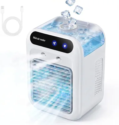Climatiseur mobile silencieux, refroidisseur portable d’air de 500ml, mini climatiseur, climatiseur portable adapté pour la maison, O