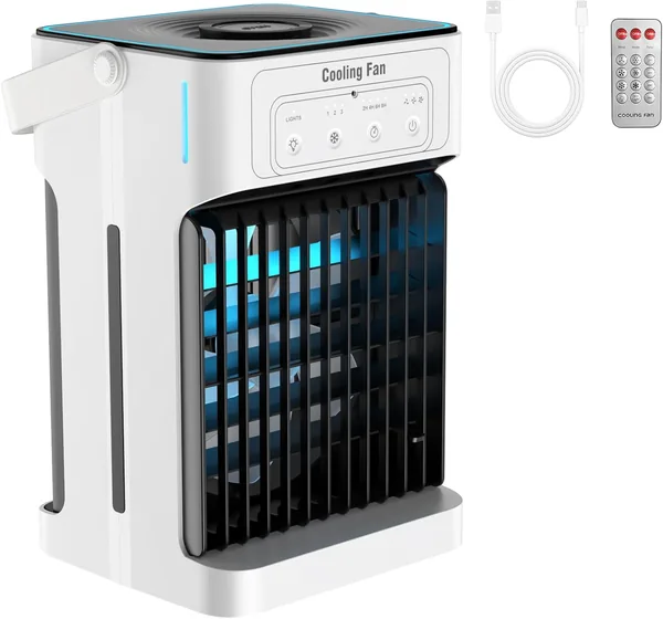 Climatiseur portable 1100ML avec 3 vitesses et 3 modes de brume, minuterie 2-8h, 7 couleurs – Meilleur prix