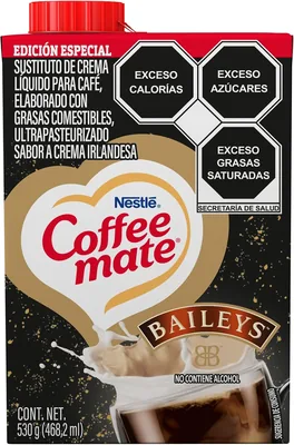 Coffee Mate Sustituto de Crema Para Café Líquido Sabor a Crema Irlandesa Baileys 530g – 35% de Descuento