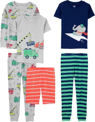 Conjunto de Pijama Confortável de Algodão Simple Joys by Carter’s para Meninos