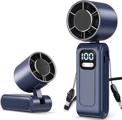 CoolerGear Mini Hand Fan – High Speed Turbo USB Rechargeable Fan Best Deal